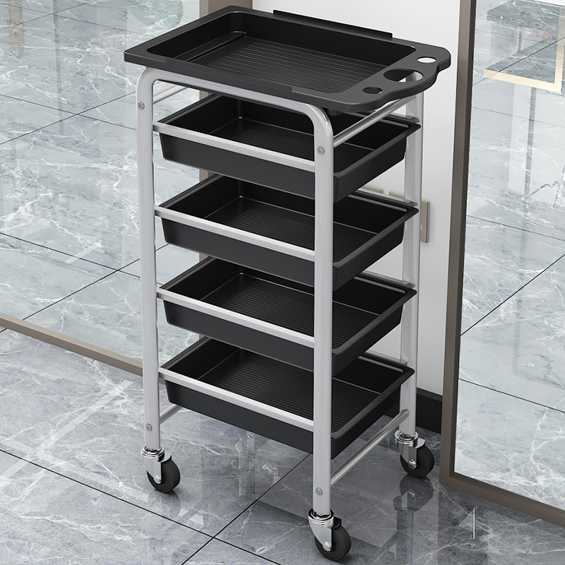 Nuevo cochecito de peluquería, carrito de herramientas, estante multifuncional, carrito de barra de peluquería, barbería, carrito de teñido en caliente al por mayor