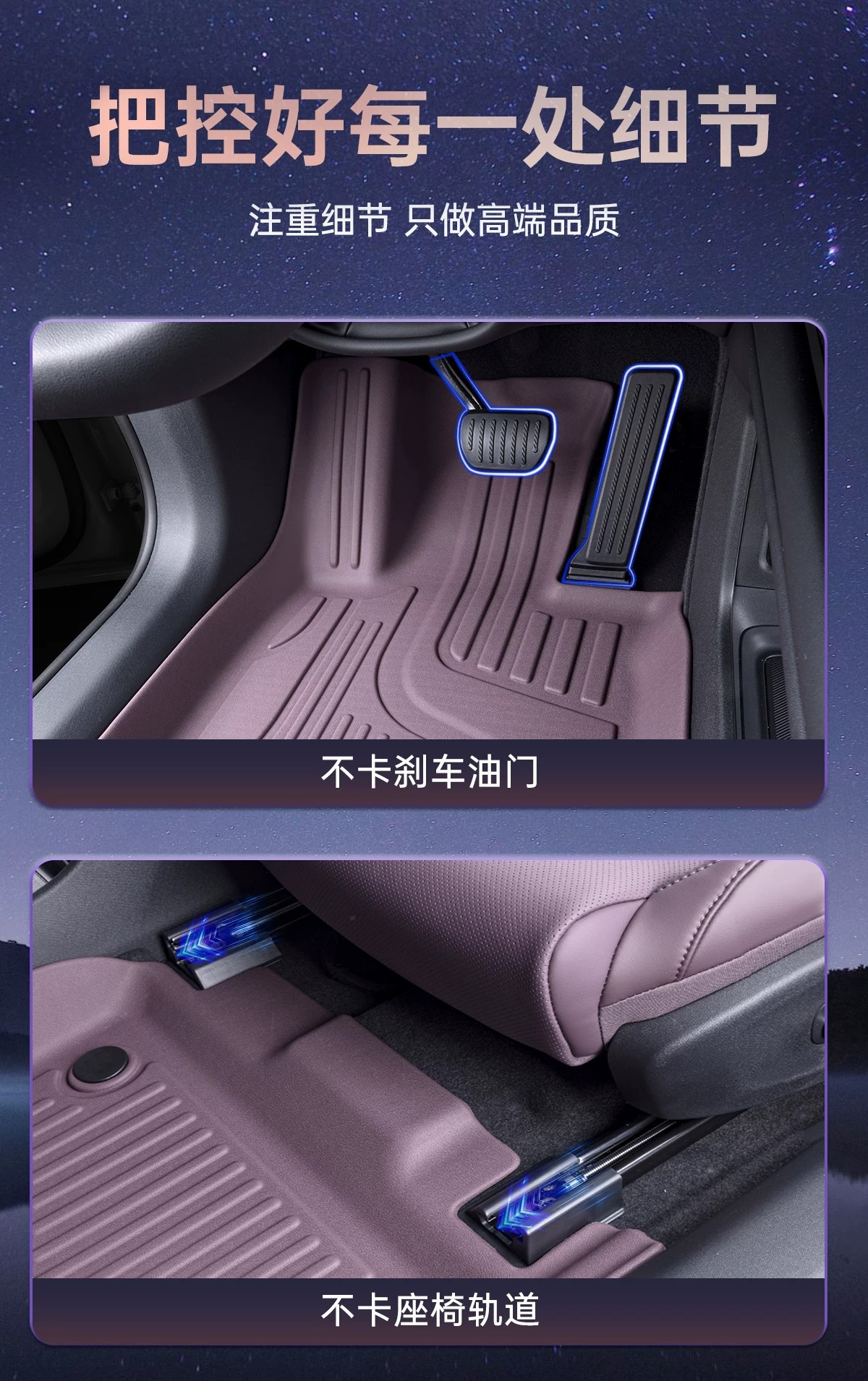 Suitable for Xiaomi Su7 Xiaomi Yu7Promaxuitra Original Color Full-Cover Threshold Type Tpe Car Floor Mats 26 Models