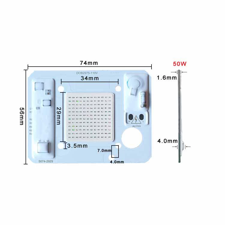 Line LED Lamp - источник света 50W на 120V и 220V, энергоэффективное и универсальное освещение