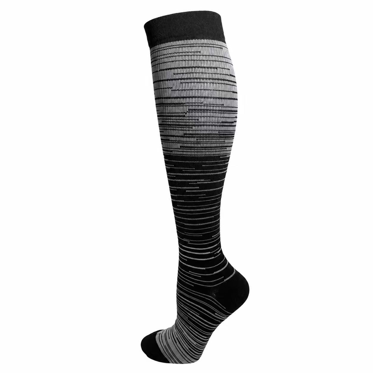 Medias de Compresión Deportivas de Poliéster con Absorción del Sudor y Antiolor para Running y Fitness