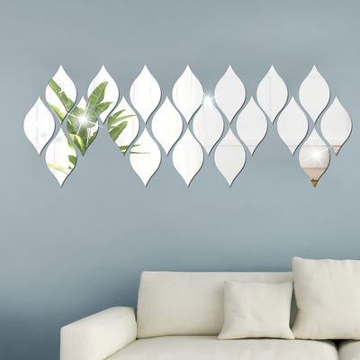 2026 Autumn and winter Cross border Foreign trade new pattern Twinkle 3D Acrylic Drop Mirror Sticker 10/20/3 suit