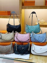 新款teri25腋下包经典老花时尚单肩斜挎手提包麻将包女包