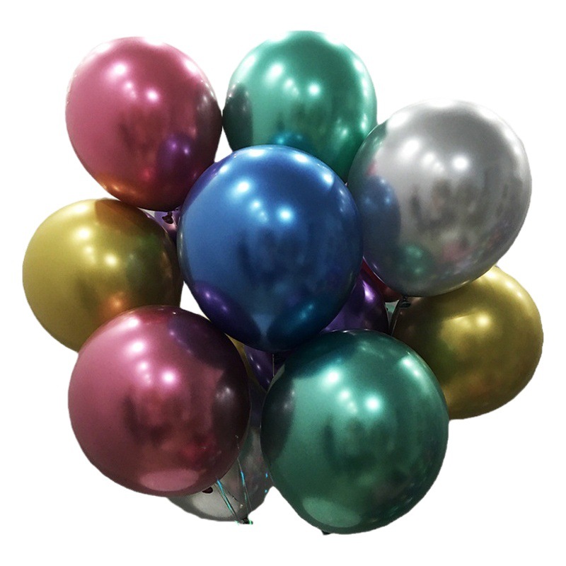 5 pulgadas de 10 pulgadas de 12 pulgadas de 18 pulgadas de metal globo cromo oro boda habitación paño decoración de la boda fiesta de cumpleaños globo al por mayor