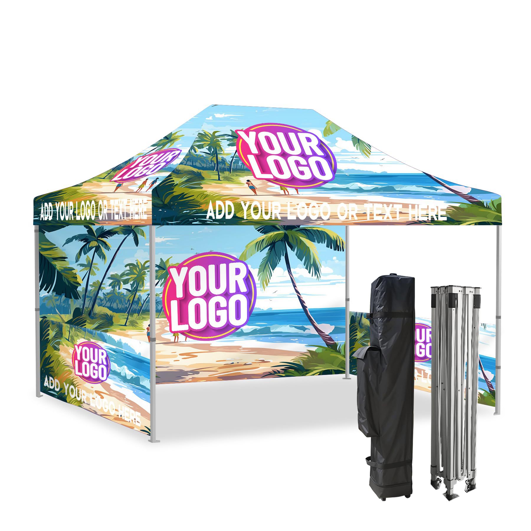 跨境Canopy Tent广告帐篷工厂3x4.5米天蓬帐篷折叠户外展销帐篷