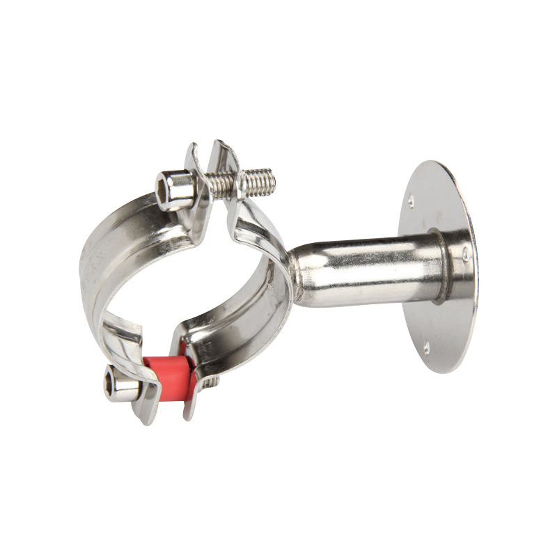 水管支架304不鏽鋼帶底座牆面水管卡扣管箍水管夾管子架管道夾