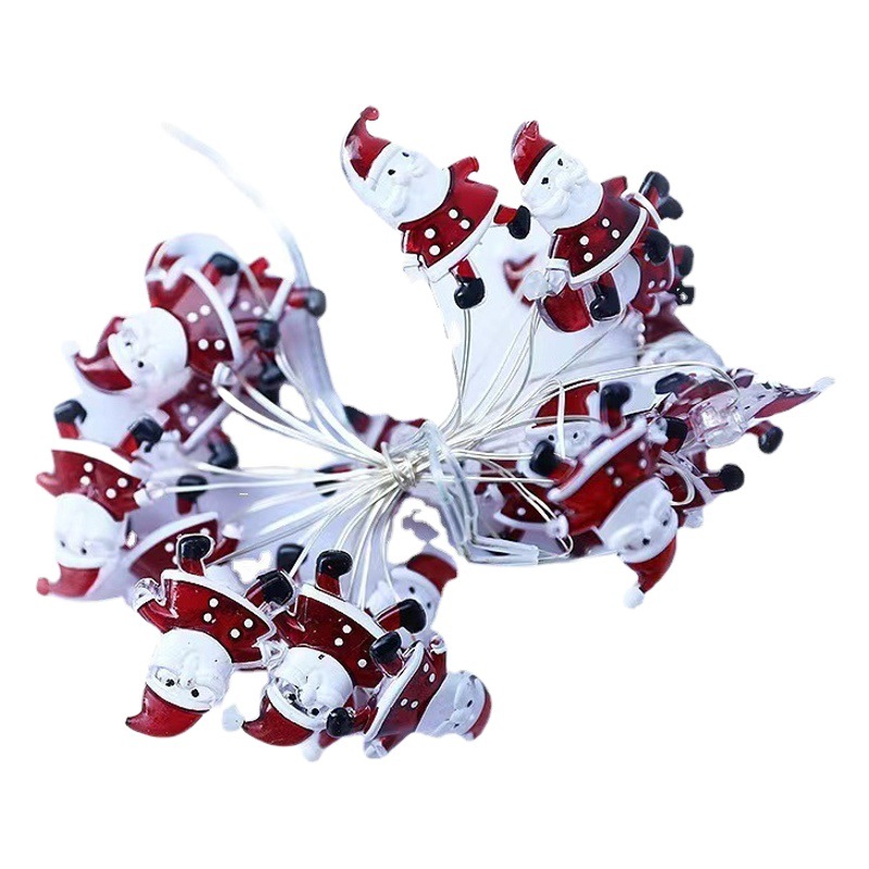 Nuevo LED Navidad luz cadena Santa Claus vacaciones luces de colores árbol de Navidad decorativo luz cadena Santa Claus luz al por mayor