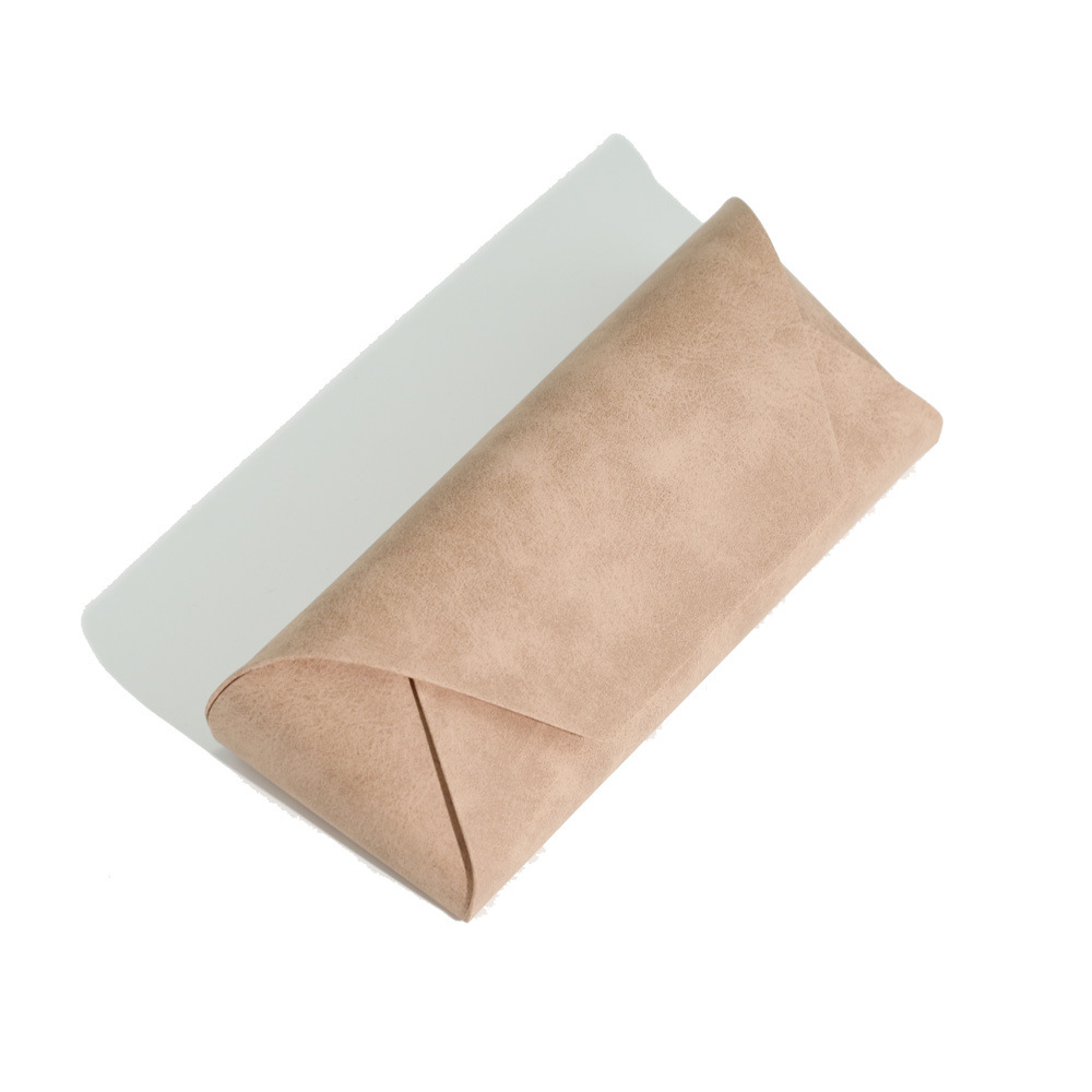 ヴィンテージ牛革製手作りメガネケース、革製近視メガネ・サングラス収納ボックス、高級感のある饅頭型ケース、卸売販売中