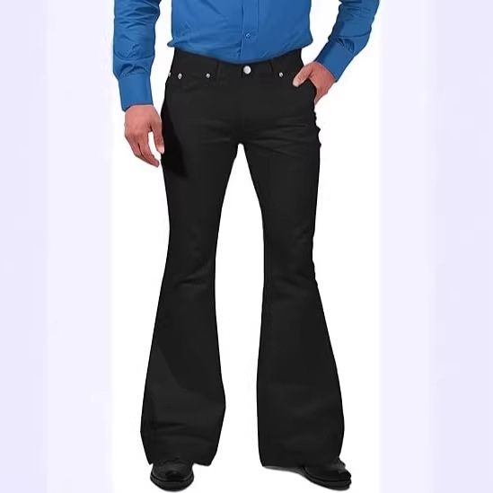 70S Disco Men's Pants, Men's Flared Jeans, 60S 70S Bell-Bottom Pants 70S Disco Men's Pants, Men's Flared Jeans, 60S 70S Bell-Bottom Pants
