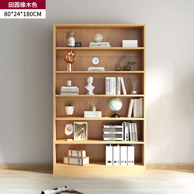 Estantería de piso de almacenamiento de rack sala de estar simple pared estantería dormitorio lectura rack multi-capa de almacenamiento a cuadros armario