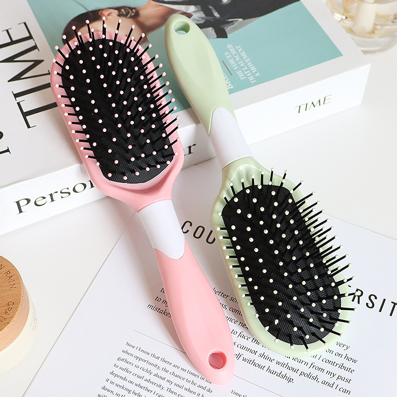 Peine de Masaje Transfronterizo, Color Macaron, Peine con Bolsa de Aire, Peine para Cabello Lacio, Iones Negativos, Peine para Cabello Rizado para Estudiantes, Peine de Salón Portátil para Viajes