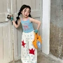儿童印花夏款女童阔腿裤