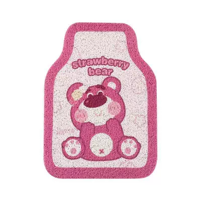 Universal Foot Pad, Cute cartoon silk circle - sitting-pink-bear-5065-1-piece-of-wire-circle-front-row