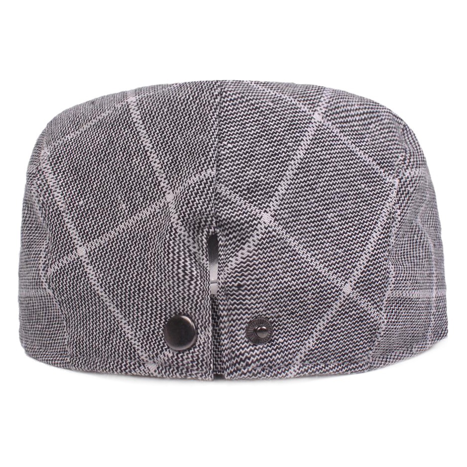Artistic Youth boina de tela a cuadros de los hombres gorra de estilo universitario sombrero delantero sombrero de las mujeres sombrero de comercio exterior