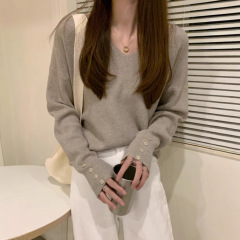 v领打底衫女夏季长袖温柔毛衣2025新款设计感小众内搭针织衫上衣