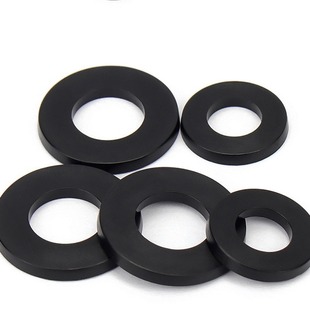 Black Nylon Huashi Insulated Plastic Flat Gasket Nylon Meson Round Gasket Nylon Plastic Material Gasket