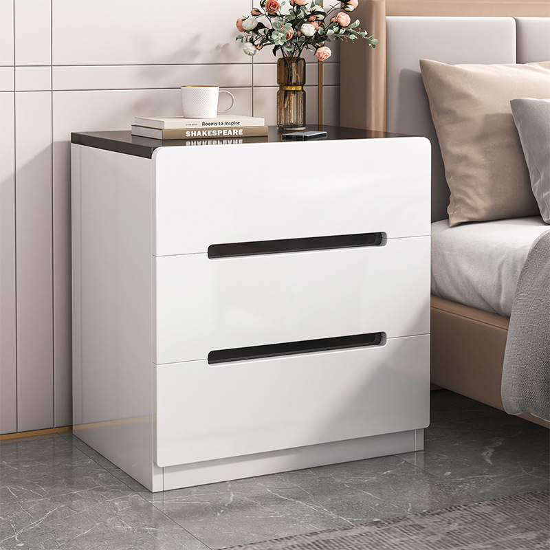 Bedside Table Simple Modern Light Luxury Bedroom Small Side Cabinet Mini Simple Storage Storage Cabinet Bedside Storage Rack