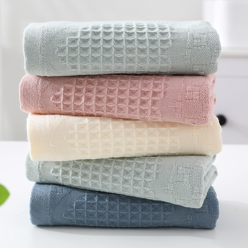 Towel Cotton Face Wash Household Adult Female Absorbent Gauze Couple Soft Bath Creative Face Towel Store Supermarket Student