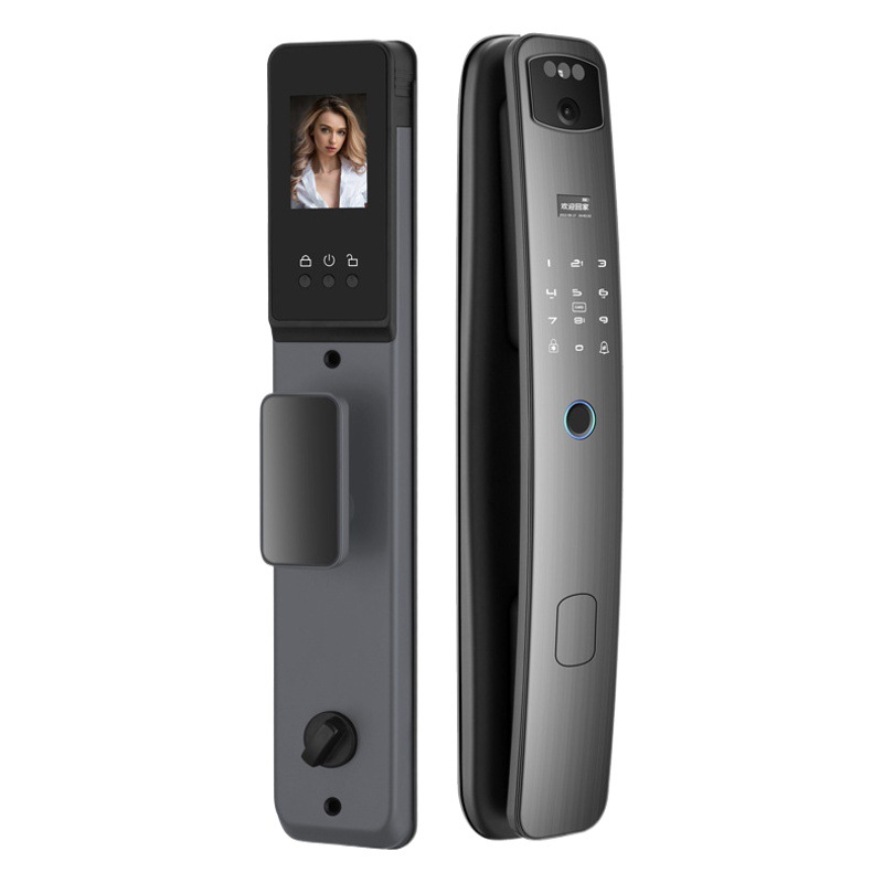 Cerradura inteligente para el hogar, cerradura de puerta antirrobo con reconocimiento facial, cerradura electrónica totalmente automática, cerradura con huella digital, cerradura de puerta, cerradura inteligente para puerta