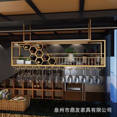 バー吊り棚バーワイン棚ワインハンガーレストラン高足カップ収納棚吊り式ワインキャビネット棚