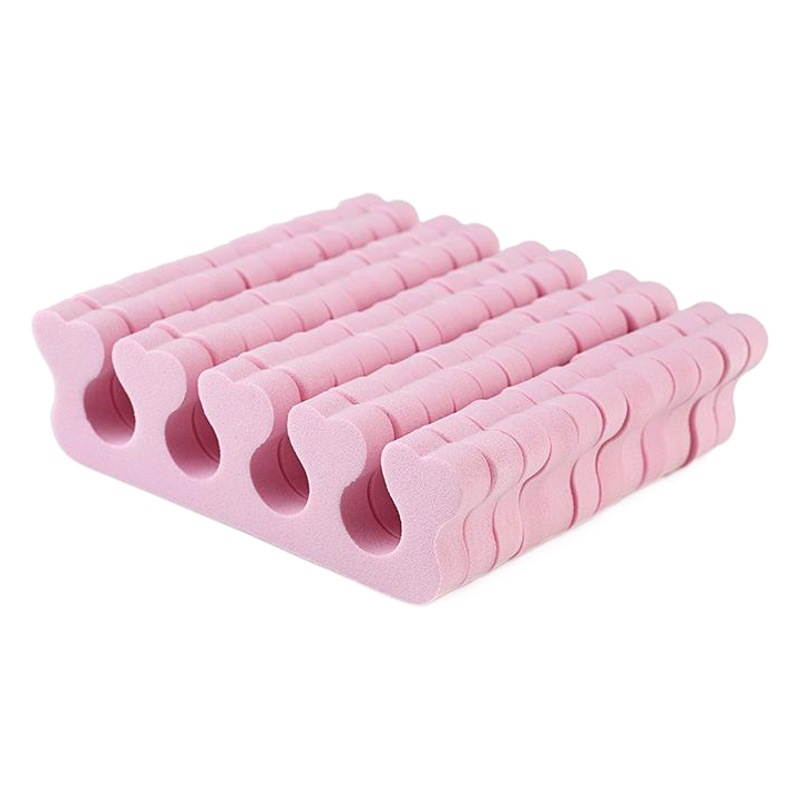 Herramientas de uñas suministros al por mayor dedo algodón dedo separador rosa un paquete
