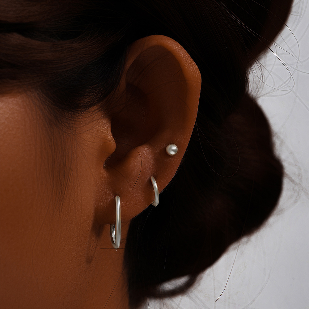 5g Weight 925 Sterling Silver Ear Needle Material December Birthstone Turquoise, Zircon Inlay Material Earrings Classification 3 Pieces Set Quantity Holiday, Daily Occasion 925 Sterling Silver Material Geometric Pattern Women's Gender Plating, Inlay Design Simple Style Style 3 Pieces Set 925 Sterling Silver Turquoise Zircon Geometric Earrings 24
