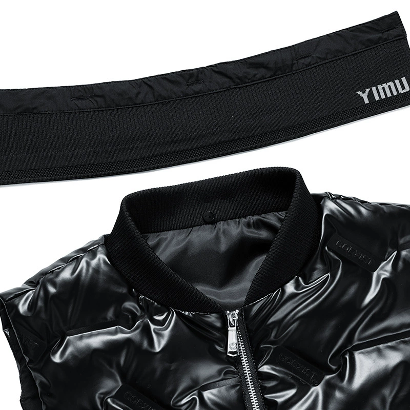 Light and thin elite velvet windproof keep warm vest with down, duck down