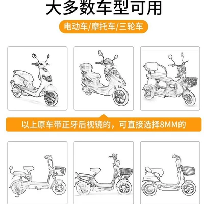 Universal Cartoon High-Definition Wide-Angle Reflector: Other Electric Vehicle Accessories