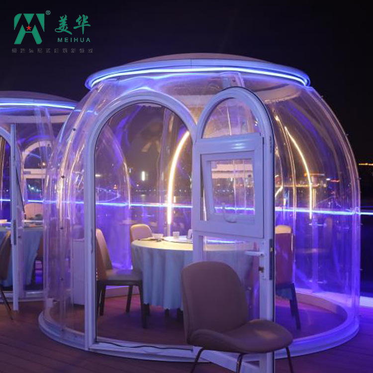 [Ventas directas de fábrica] Internet Celebrity Cafe casa burbuja PC cielo estrellado sala de camping Sala transparente al aire libre comedor tráfico Casa