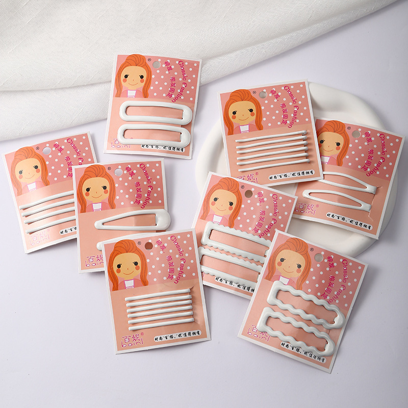 in stock new white hairpin fresh sweet nurse clip bangs hair accessories bb clip clip a variety of accessories wholesale