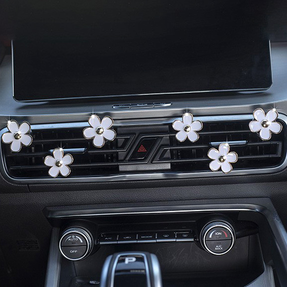 향기로운 데이지 화이트 솔리드 컬러 6 장