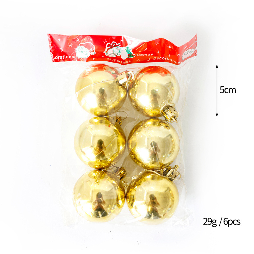 Oro brillante 5cm (6 juegos)