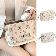 印花化妆包一个起批收纳包女便携大容量高级感洗漱袋tagi化妆包