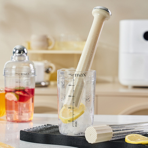 Flying Rabbit Crushed Ice Milk Tea Shop Juice Tool Snow Cup Hand-made Lemon Tea Crushed Popsicle Bar Plastic Mixing Stick