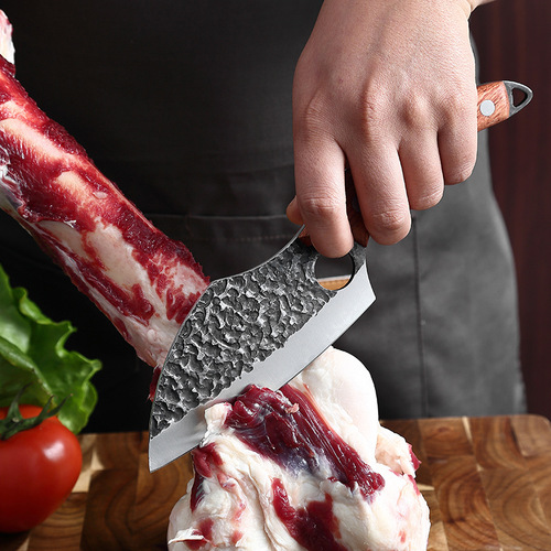 Yangjiang manufacturer forged boning and slicing knives, handmade hammered skinning and butchering knives, fish stall stainless steel fish killing knives