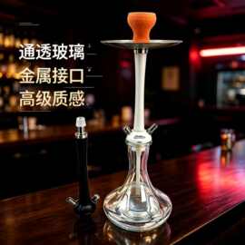 meetpear尼龙阿拉伯水烟壶铝合金水烟壶套装 大号单管梨子hookah