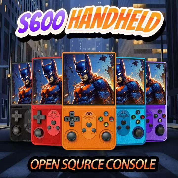 S600 Handheld Game Console 64g Open Source 4.0 Ips Screen Handheld Arcade Touch Screen Nostalgic Style Wireless