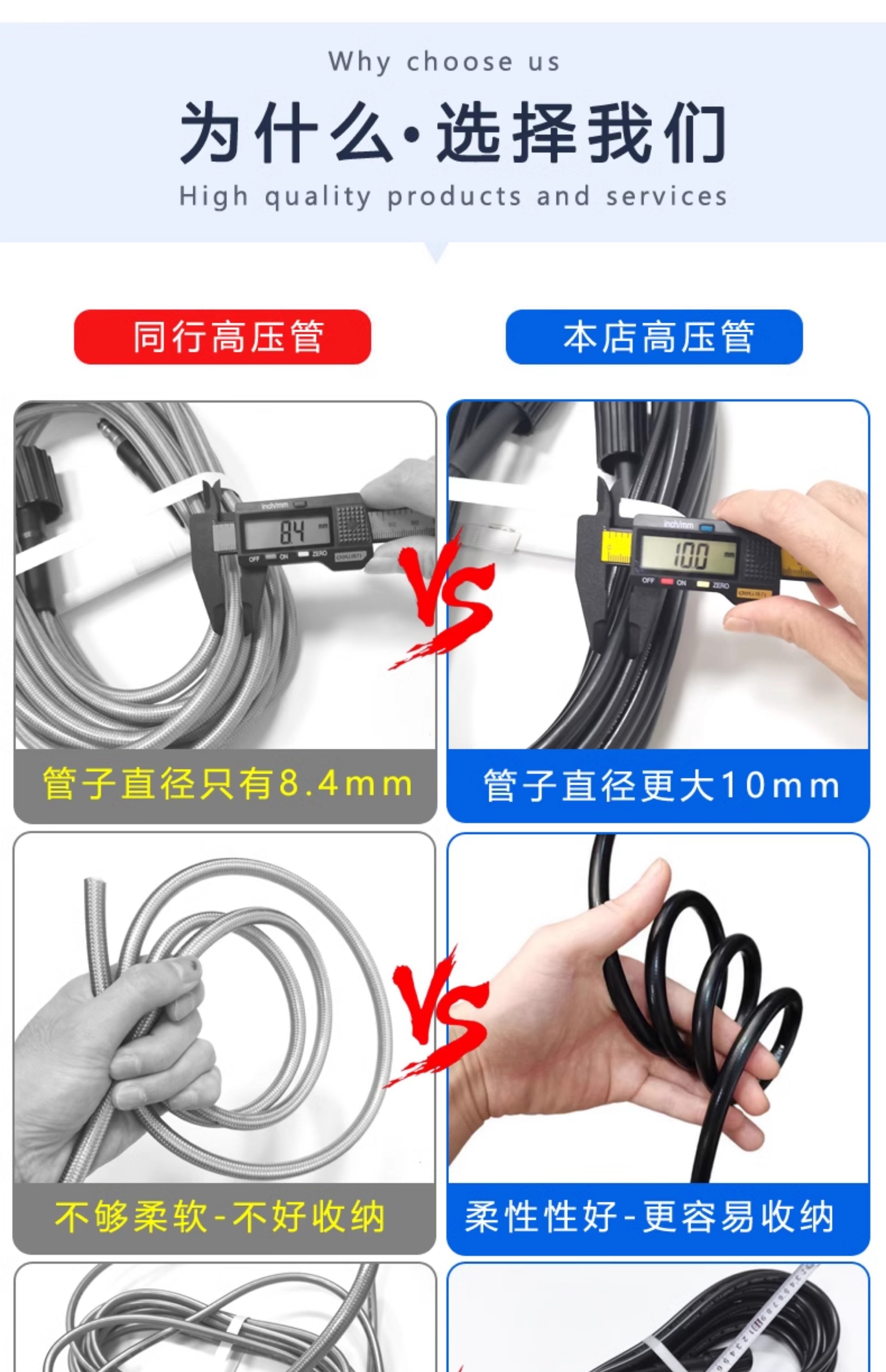 Household Car Washing Machine High-Pressure Water Pipe Explosion-Proof Pipe Morgana 4 Series 5 Cleaning Water Gun Outlet Pipe Accessories