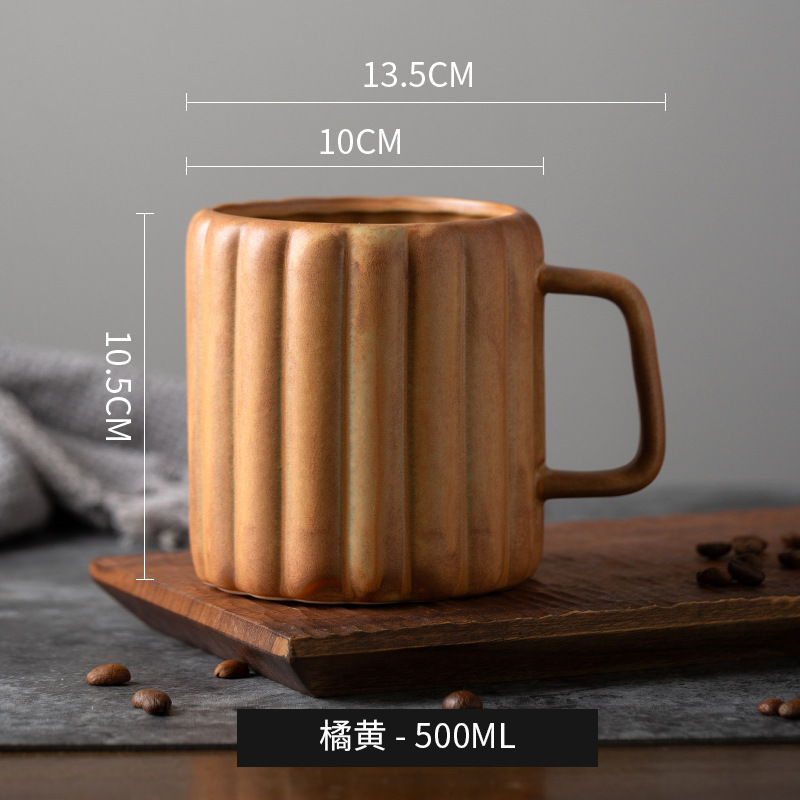 Taza de cerámica Dehua resistente a altas temperaturas, taza de cerveza de gran capacidad, taza de bebida de diseño de alto valor para oficina en el hogar