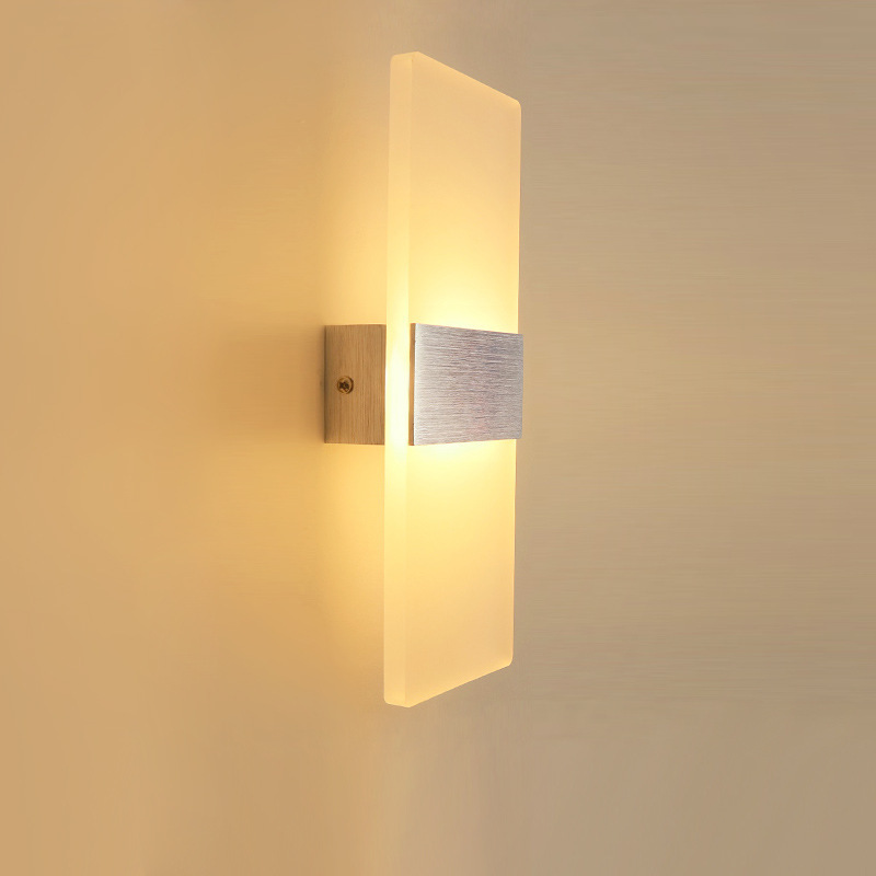 Lámpara de pared recargable Lámpara de noche de dormitorio Lámpara de pared de pasillo de escalera creativa de hotel Lámpara de pared led de sala de estar minimalista moderna