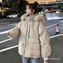 冬季新款宽松休闲慵懒风棉服韩版加厚保暖棉袄外套洋气外穿女上衣