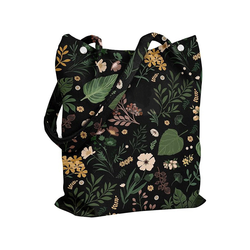 Bolsa de moda impresa de velcro para mujeres, bolso de transporte diario, bolsa de viaje portátil