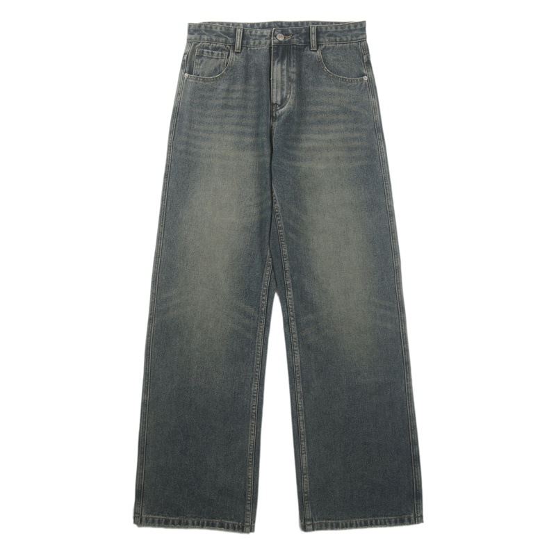 Lktm hombres # American retro apenado skinny jeans hombres y mujeres mismo cleanfit Loose MOP Pantalones