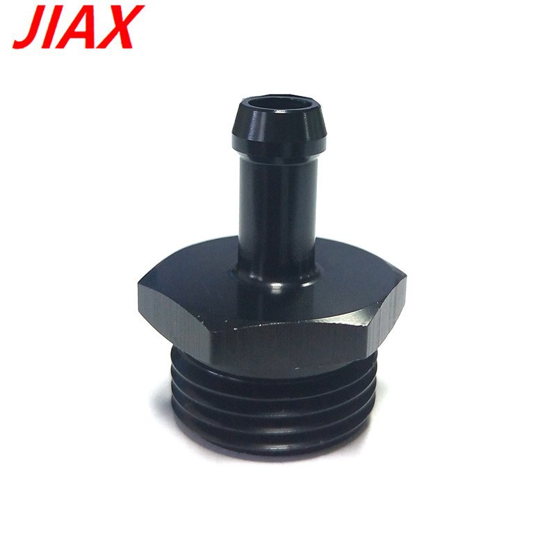 Adaptador de púa de manguera de roscado AN10 de aluminio para automóvil adaptador de ajuste de presión de combustible con junta tórica