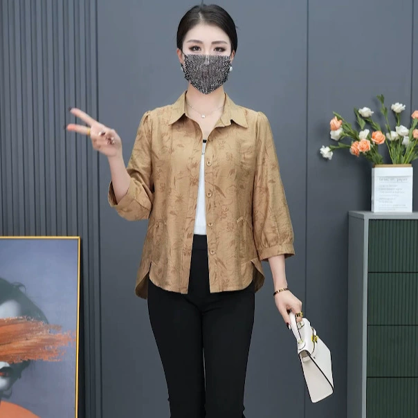 2024 весна/лето, новая модная свободная молодежная рубашка для женщин, универсальный стильный утягивающий кардиган.