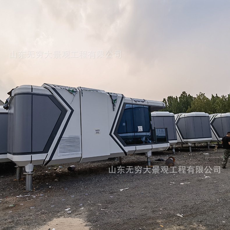 Contenedor B & B granja reconstrucción contenedor área escénica mejora residencial B & B contenedor característico arte camping