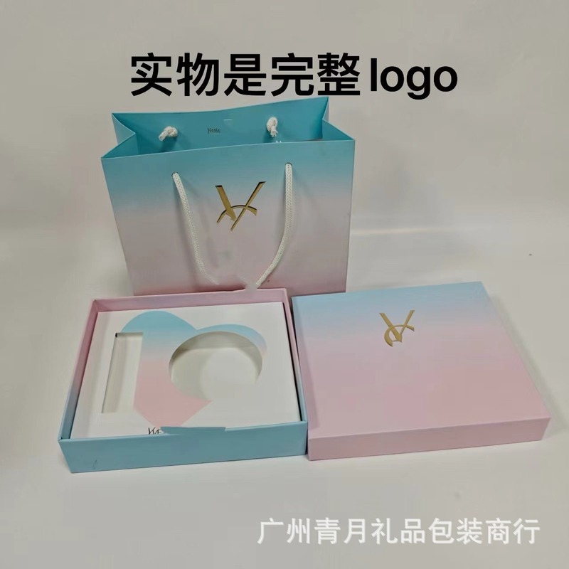 ピンクとブルーの y バレンタインデー ギフトボックス口紅ギフトボックスハンドバッグショッピングメーカー卸売大量在庫|undefined