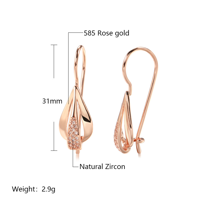 Stylish Rose Gold Earrings