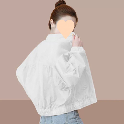 Short-Sleeve Women's Sun Shirt 2025 Summer Petite Korean Style Versatile Casual Outdoor UV Short Jacket
