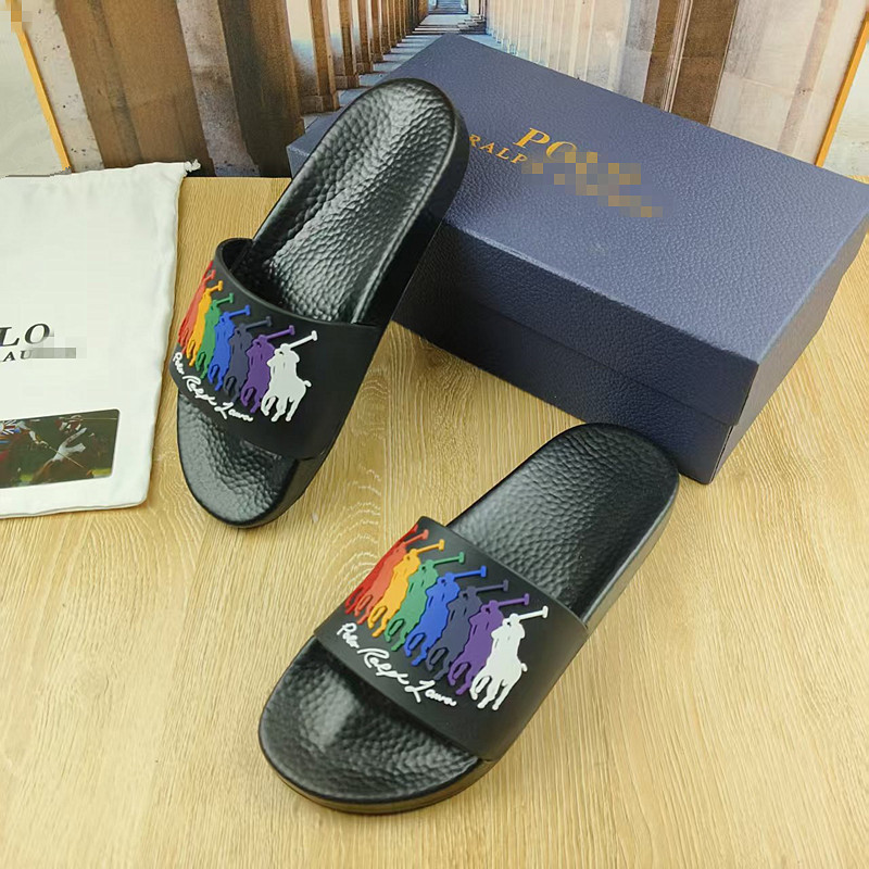 British Royal Aristocratic Polo Sports Casual Men's Summer Slippers for Export to the USA, Europe, and Southeast Asia