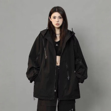 2024时尚工装秋冬新款时尚美式ins百搭宽松潮男学生外套潮牌夹克